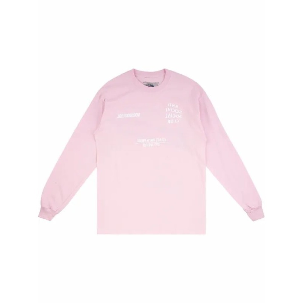 Anti Social Social Club x Neighborhood Pink Graphic Long Sleeve Shirt XXL
